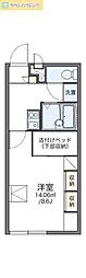 レオパレスアル・アッワル 1Kの間取図画像