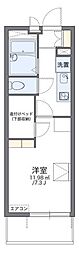 レオパレスオークス土気弐番館 1Kの間取図画像