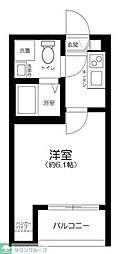 Gluck船橋 1Kの間取図画像