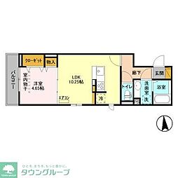 レイワレジデンス 1LDKの間取図画像