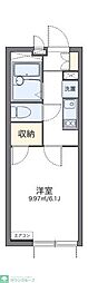 レオパレスセードル 1Kの間取図画像