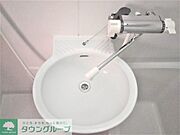混合水栓で温度調節が簡単！