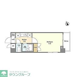 IMPROVE西船橋 1Kの間取図画像