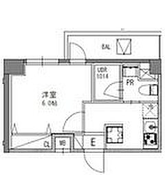 S-RESIDENCEGYOTOKU 1Kの間取図画像