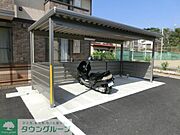 屋根付きの駐輪場