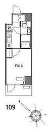N-stage西船橋市川 1Kの間取図画像