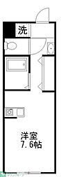 プリズム八千代台 ワンルームの間取図画像