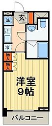 パークアクシス千葉新町 1Kの間取図画像