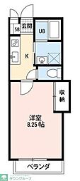 コンフォート・登戸 1Kの間取図画像