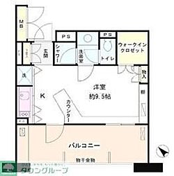 パティオス3番街 ワンルームの間取図画像