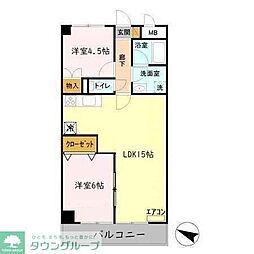YS習志野台 2LDKの間取図画像