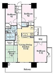 ハーバーレジデンス 4LDKの間取図画像
