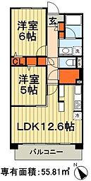 セディアヴィラージュ 2LDKの間取図画像