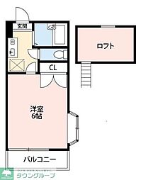 アミー一番館 1Kの間取図画像