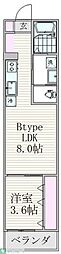 フォーサイト千葉寺 1LDKの間取図画像