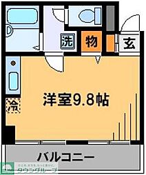 新田町小川マンション ワンルームの間取図画像