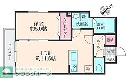ミリアビタ稲毛東 1LDKの間取図画像