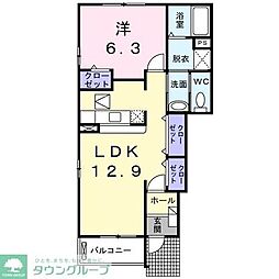 ブローテ 1LDKの間取図画像