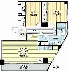 稲毛ブルースカイハイツ 1SLDKの間取図画像