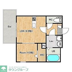 (仮称)ジーメゾン千葉浜野アスア 1LDKの間取図画像