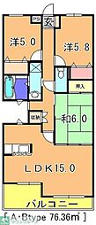 コルディアーレ西志津 3LDKの間取図画像