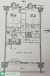 セレナハイム津田沼アブリール 2LDKの間取図画像
