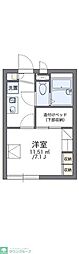 レオパレスプレアデス 1Kの間取図画像