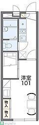 レオパレスアークソレイユ 1Kの間取図画像