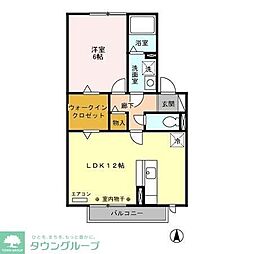 エスペランサ 1LDKの間取図画像
