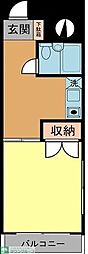 グリーンランド千葉中央ビル 1Kの間取図画像