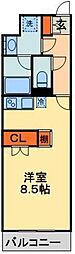ヴィレッジハウス幕張本郷 1Kの間取図画像