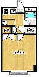 東千葉ハイリビング六番館 1Kの間取図画像