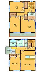共和小野賃貸住宅 2階4LDKの間取り