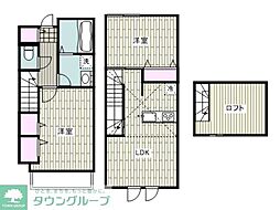 アプリーレ 2LDKの間取図画像