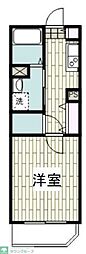 フルセイル古淵II 1Kの間取図画像
