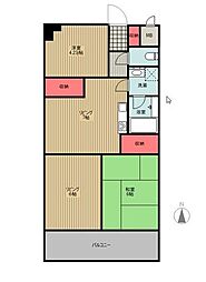 グレース相模原 3DKの間取図画像