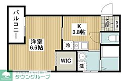 中央hsビル 1Kの間取図画像