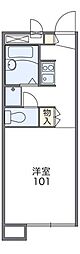 レオパレスステラコート 1Kの間取図画像