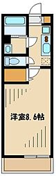 リブリ-SunTown 1Kの間取図画像
