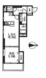 アクア 1LDKの間取図画像