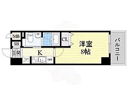グルーヴ日本橋 1Kの間取図画像
