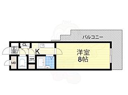フィレンツェ 1Kの間取図画像