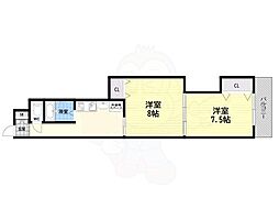 ファーストレジデンス 2Kの間取図画像