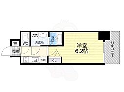 ESLEADNAMBATHEPREMIER 1Kの間取図画像