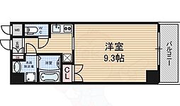 クレアート難波南イービス 1Kの間取図画像