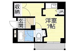 フォレスタ花園 ワンルームの間取図画像