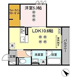 間取図画像 1LDK