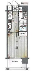 エンクレスト博多駅南2 1Kの間取図画像