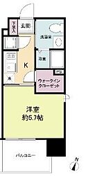 LiveCasa県庁前 1Kの間取図画像