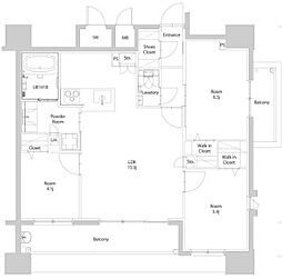 エンクレスト博多EXCEED 3LDKの間取図画像